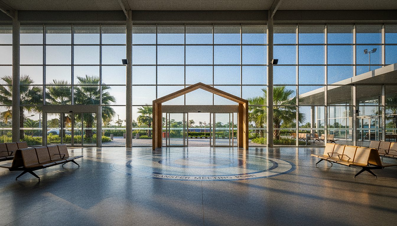Arrivals area at U-Tapao Pattaya airport with transfer meeting point